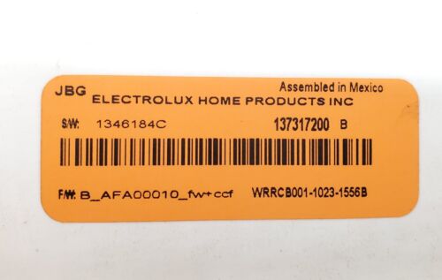 Electrolux Washer Control Board 137317200