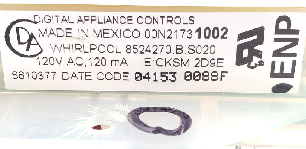 Whirlpool Range Control Board 8524270