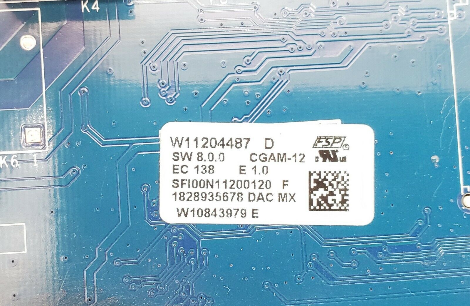 OEM  Whirlpool Range Control W11204487
