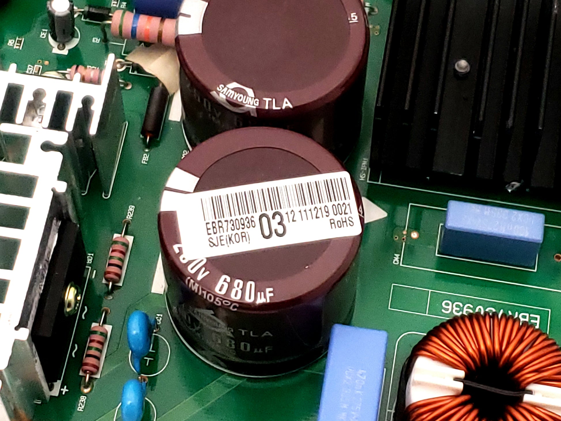 LG Refrigerator Control EBR73093603