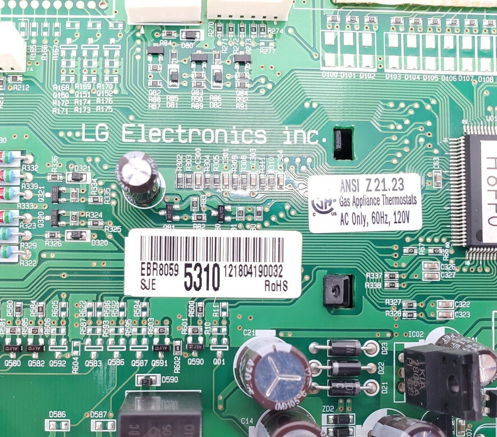 New OEM  LG Range Control  Board EBR80595310