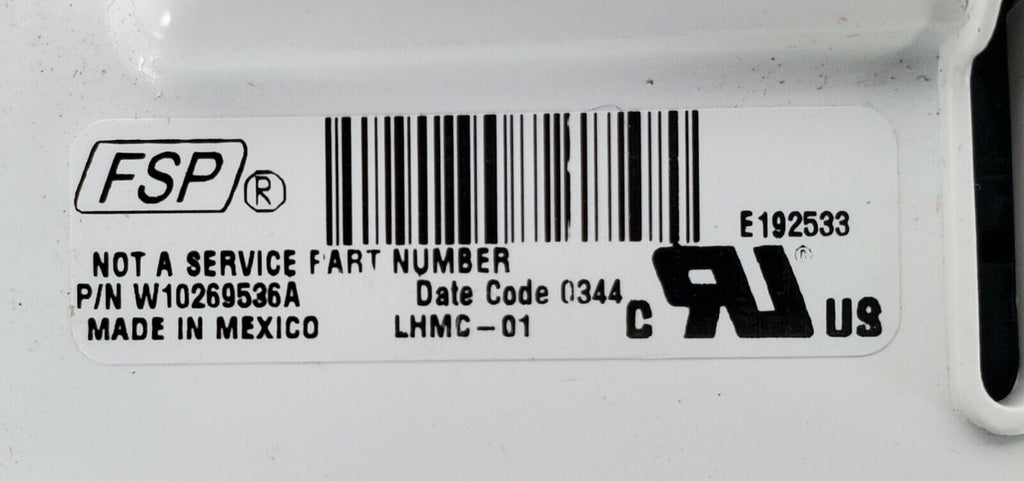 OEM Whirlpool Washer Control W10269536 Same Day Shipping & Lifetime Warranty