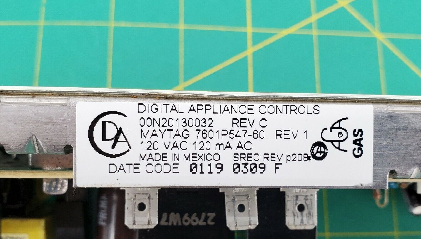 OEM  Jenn-Air Range Control Board 7601P547-60