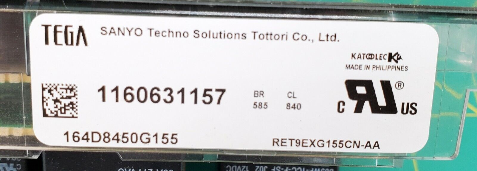 GE Range Control 164D8450G155