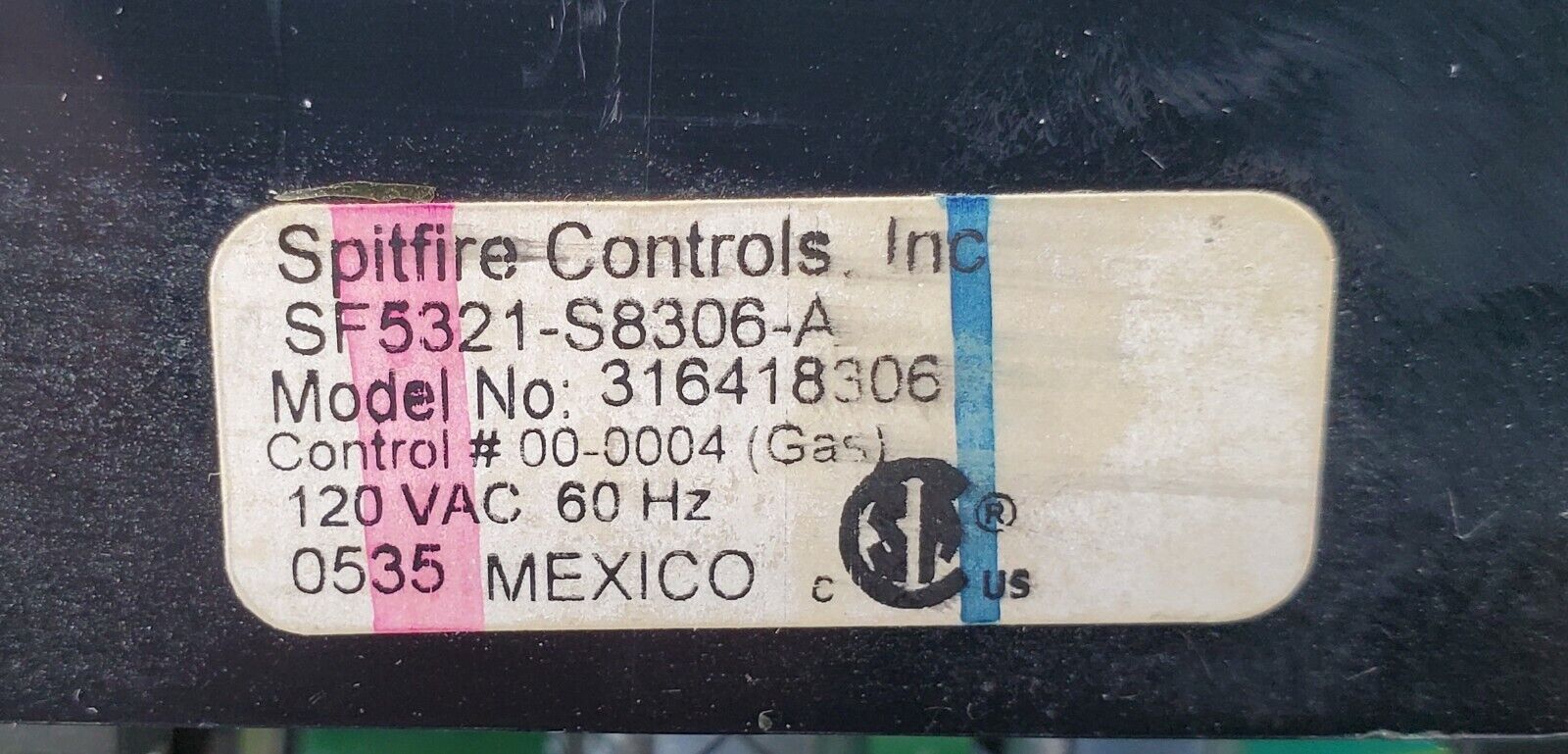 Frigidaire Range Control 316418306