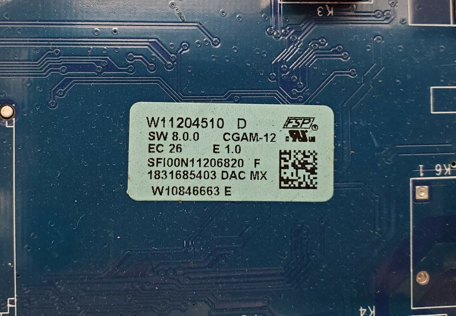 Maytag Range Control W11204510