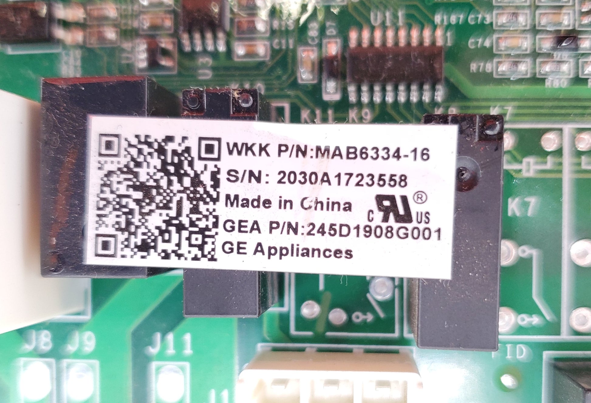 GE Refrigerator Control 245D1908G001