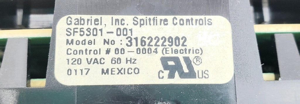 OEM  Frigidaire Range Control 316222902