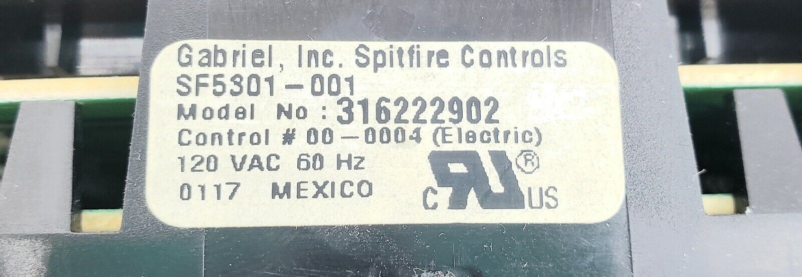 OEM  Frigidaire Range Control 316222902