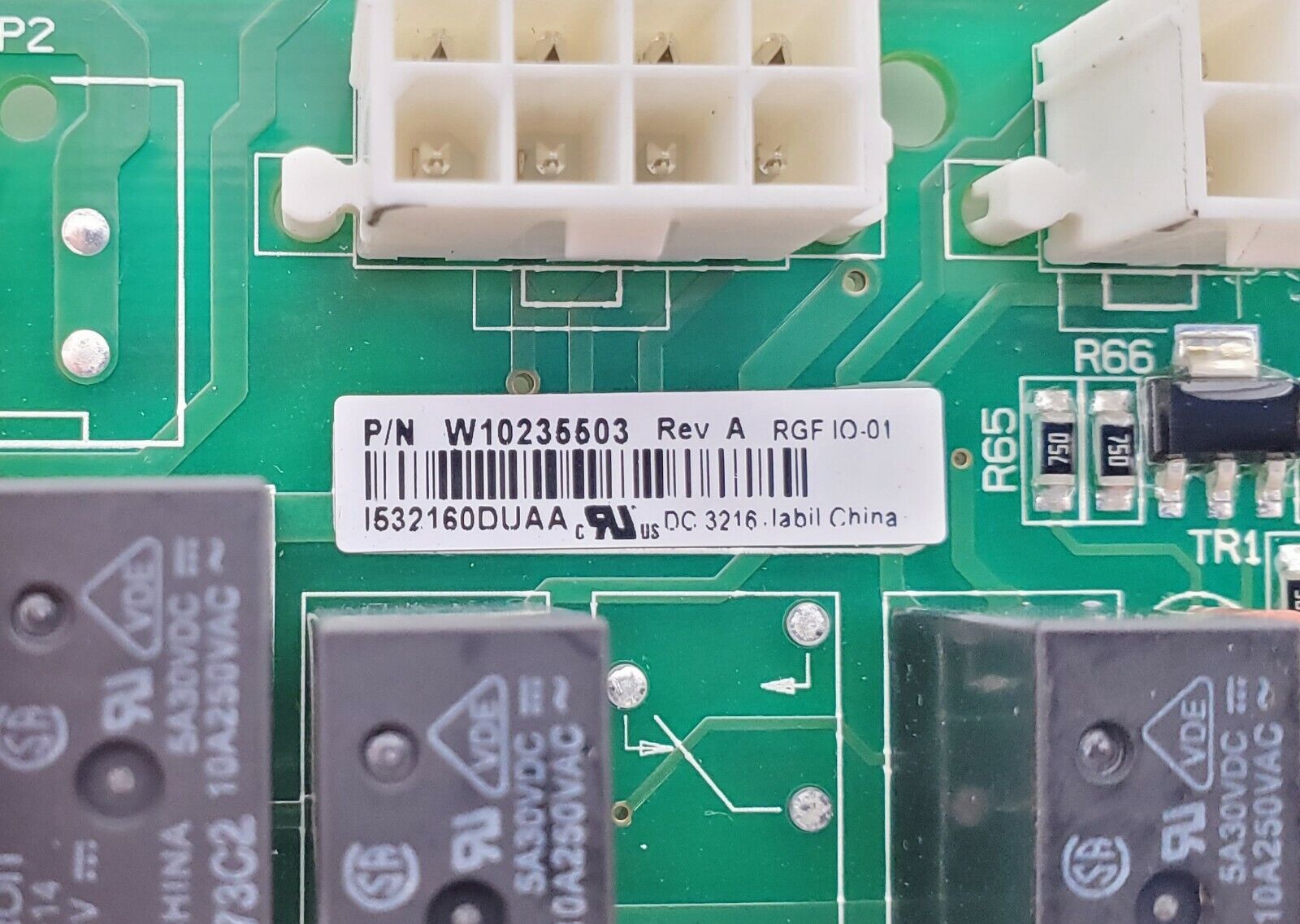 Whirlpool Refrigerator Control  W10235503
