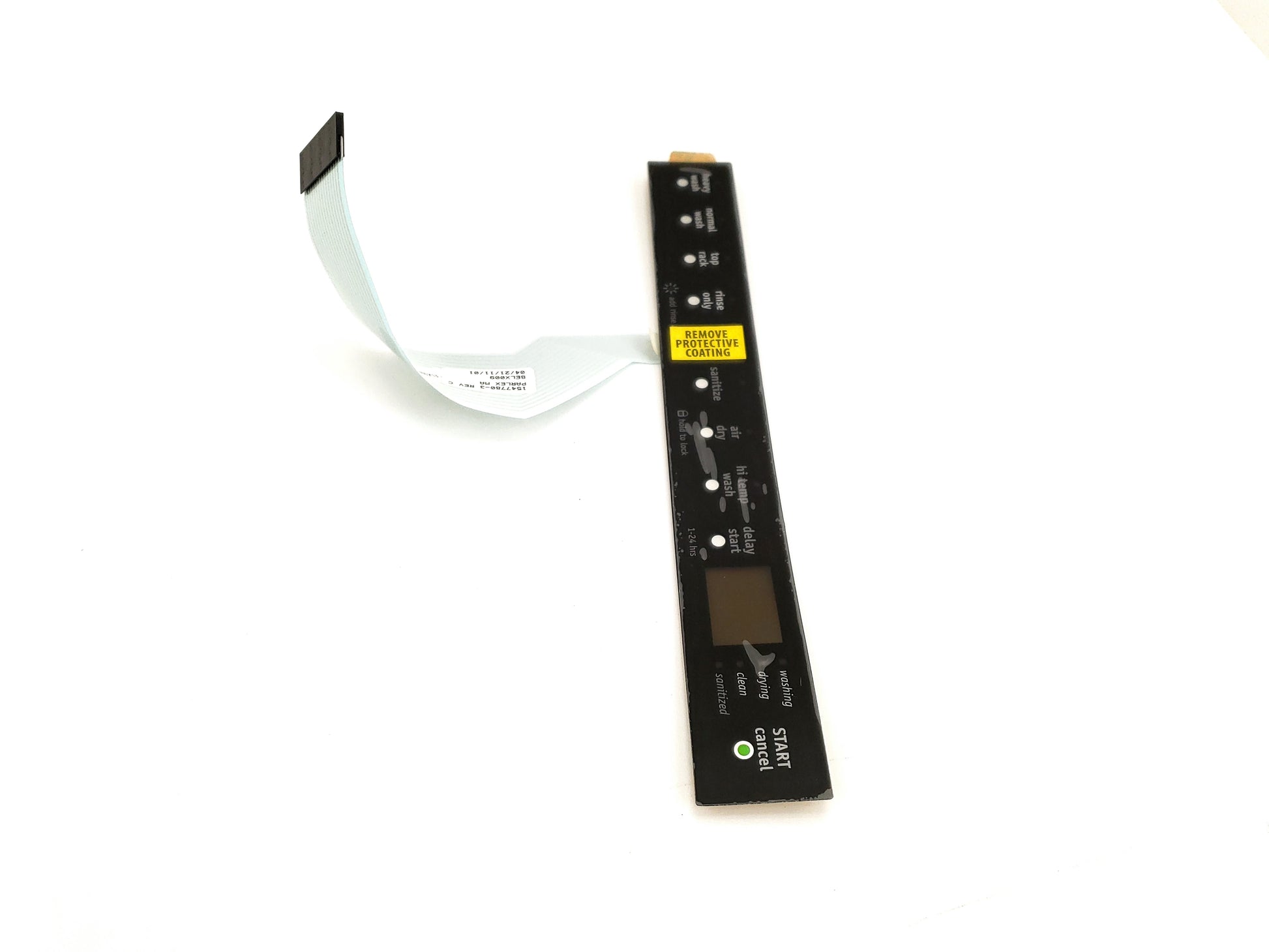 Frigidaire Dishwasher Control Panel Overlay 154778003