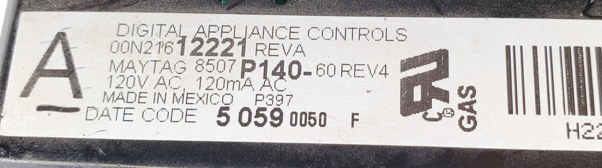 OEM  JennAir Range Control Board 8507P140-60