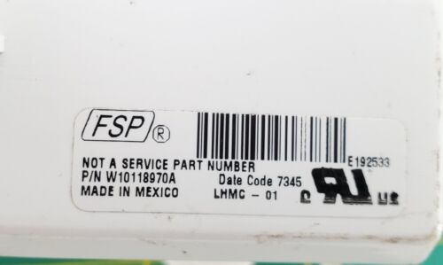 Whirlpool Washer Control Board W10118970