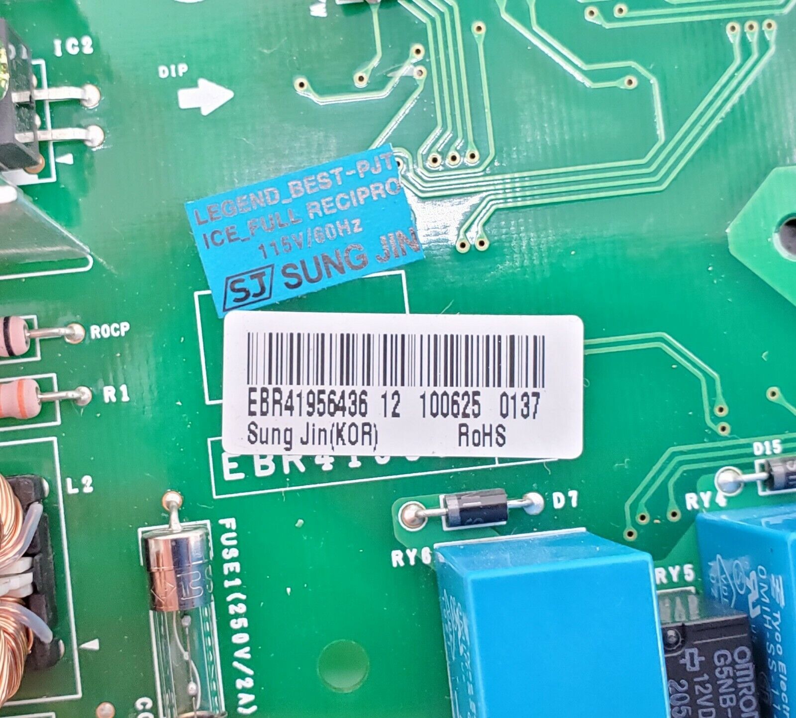 OEM  LG Refrigerator Control EBR41956436