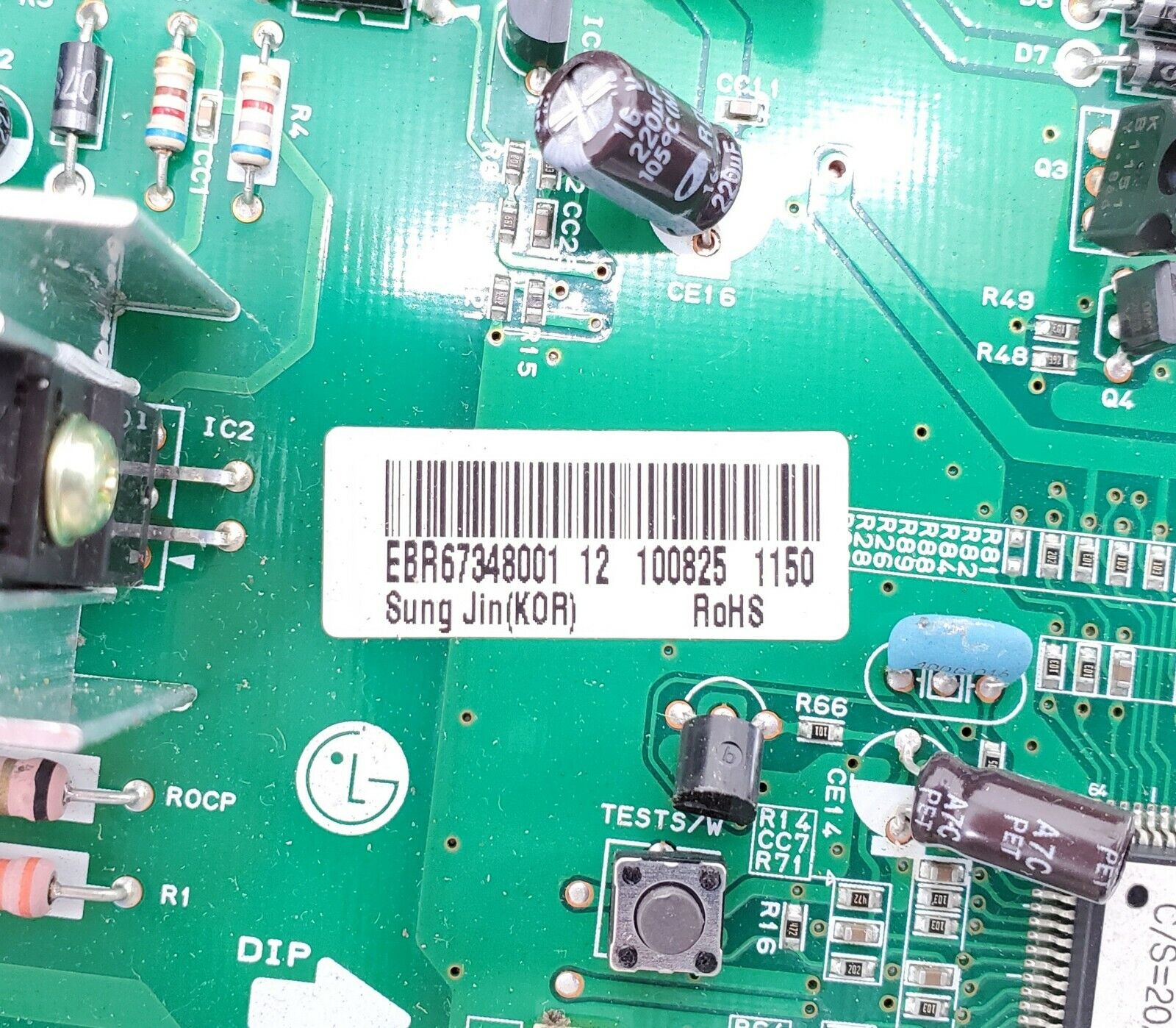 LG Refrigerator Control EBR67348001