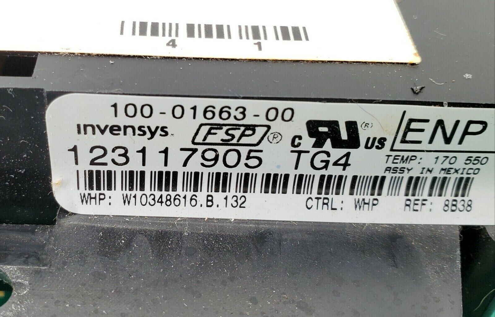 Whirlpool Range Control W10348616