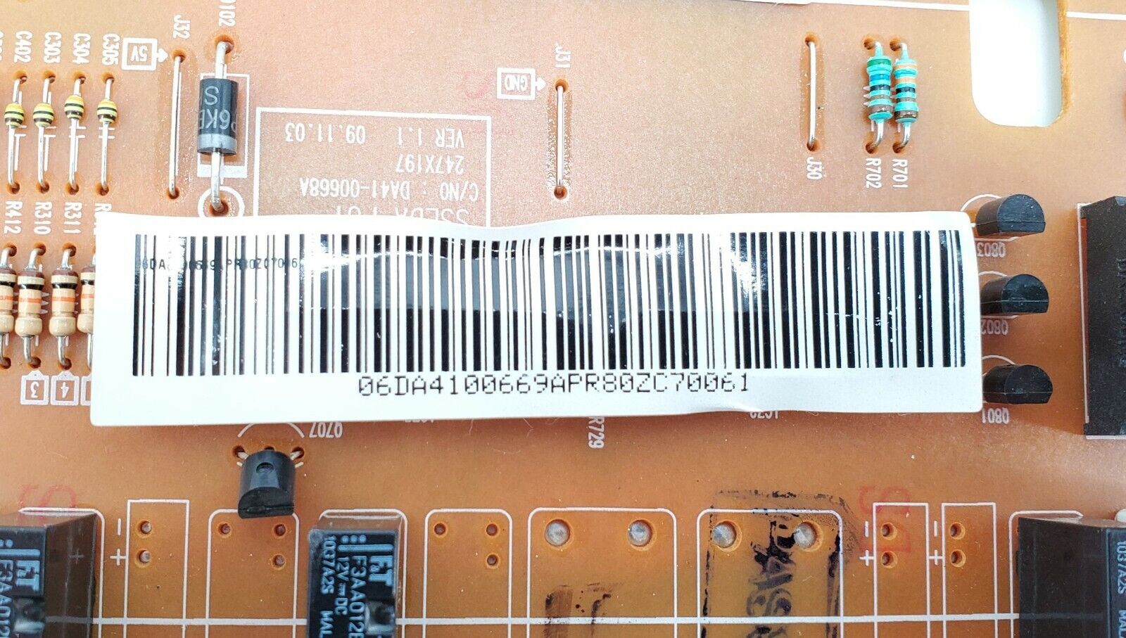 Samsung Control Board DA41-00669A