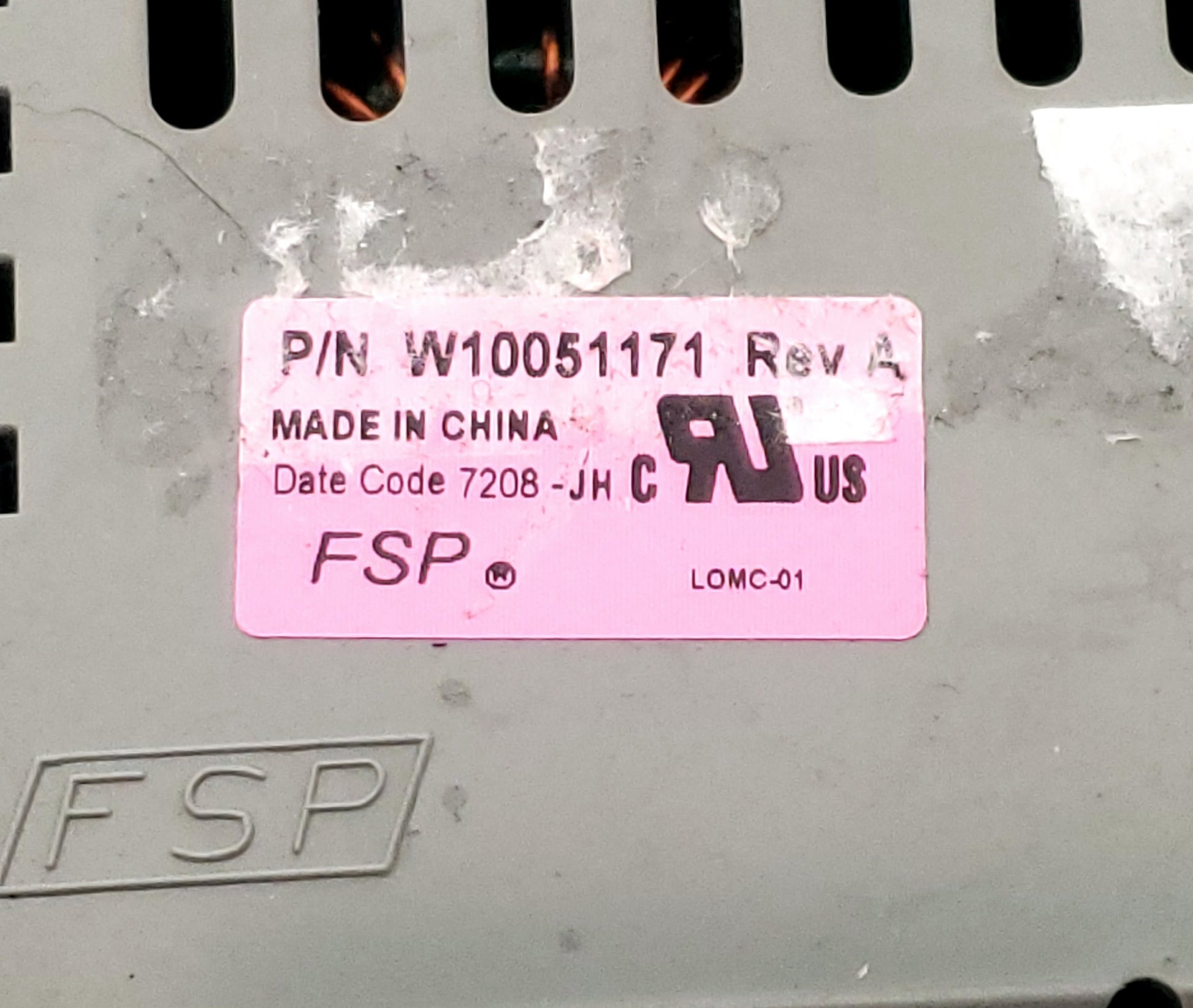 Whirlpool Washer Control Board W10051171