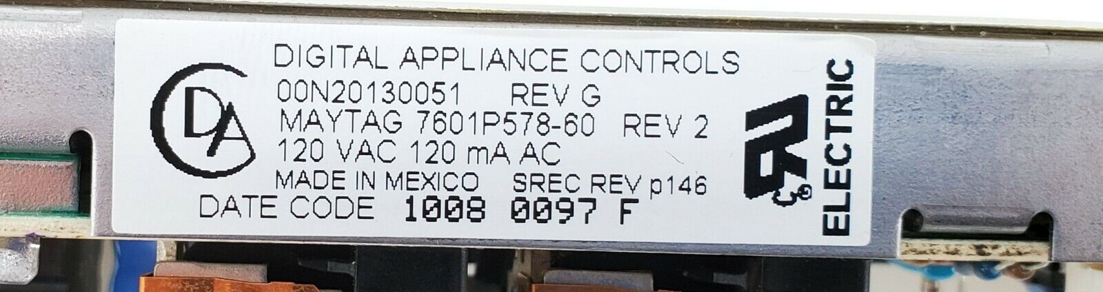 Maytag Range Control 7601P578-60