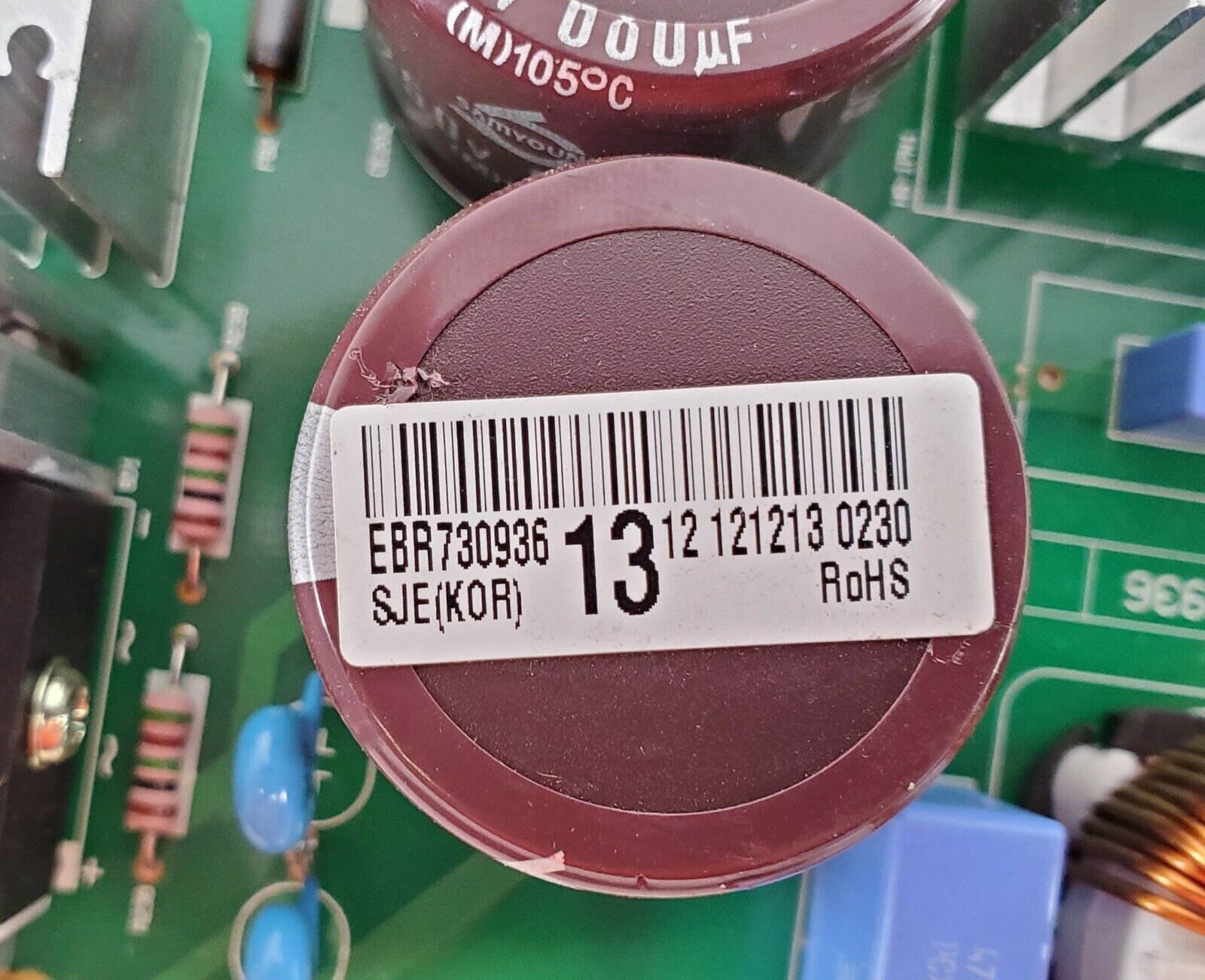 LG Refrigerator Control EBR73093613