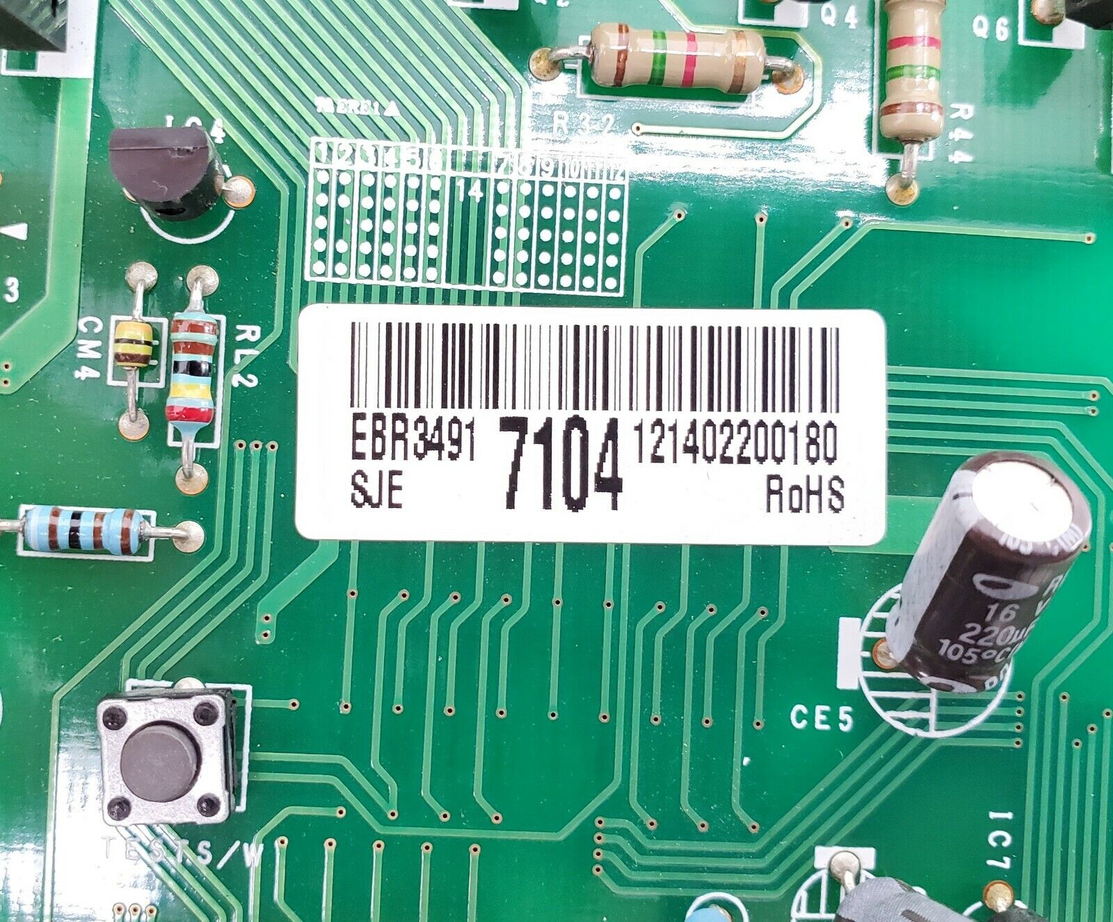 LG Refrigerator Control  EBR34917104