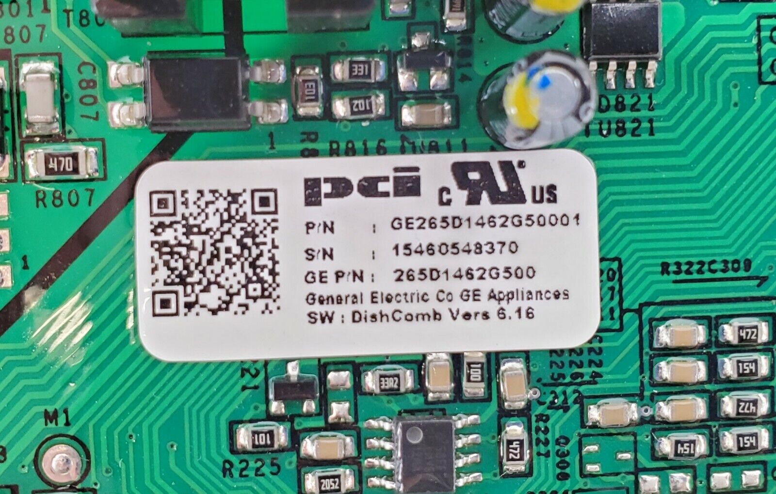 OEM  GE Dishwasher Control 265D1462G500