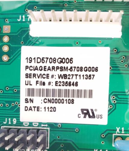 GE Range Control Board WB27T11357