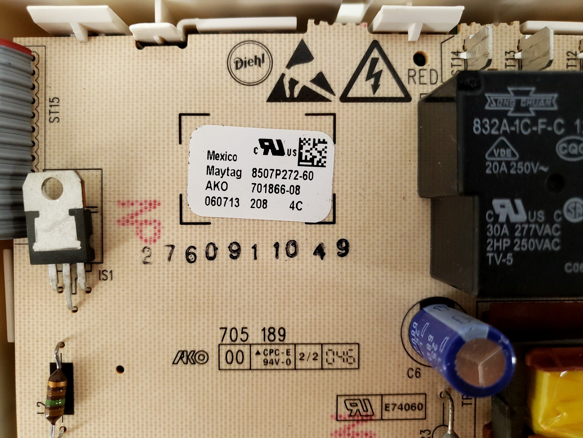 OEM  Maytag Range Control 8507P272-60