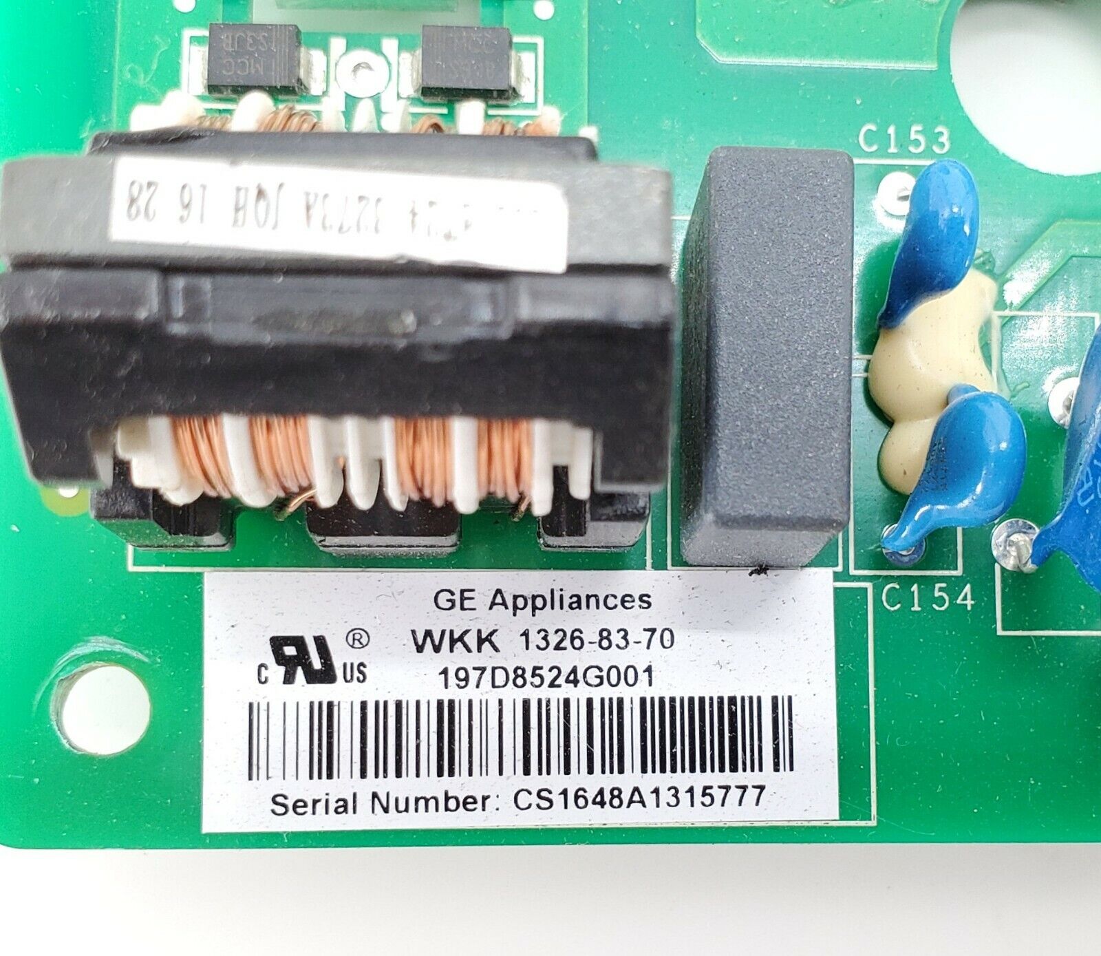 OEM  GE Refrigerator Control 197D8524G001