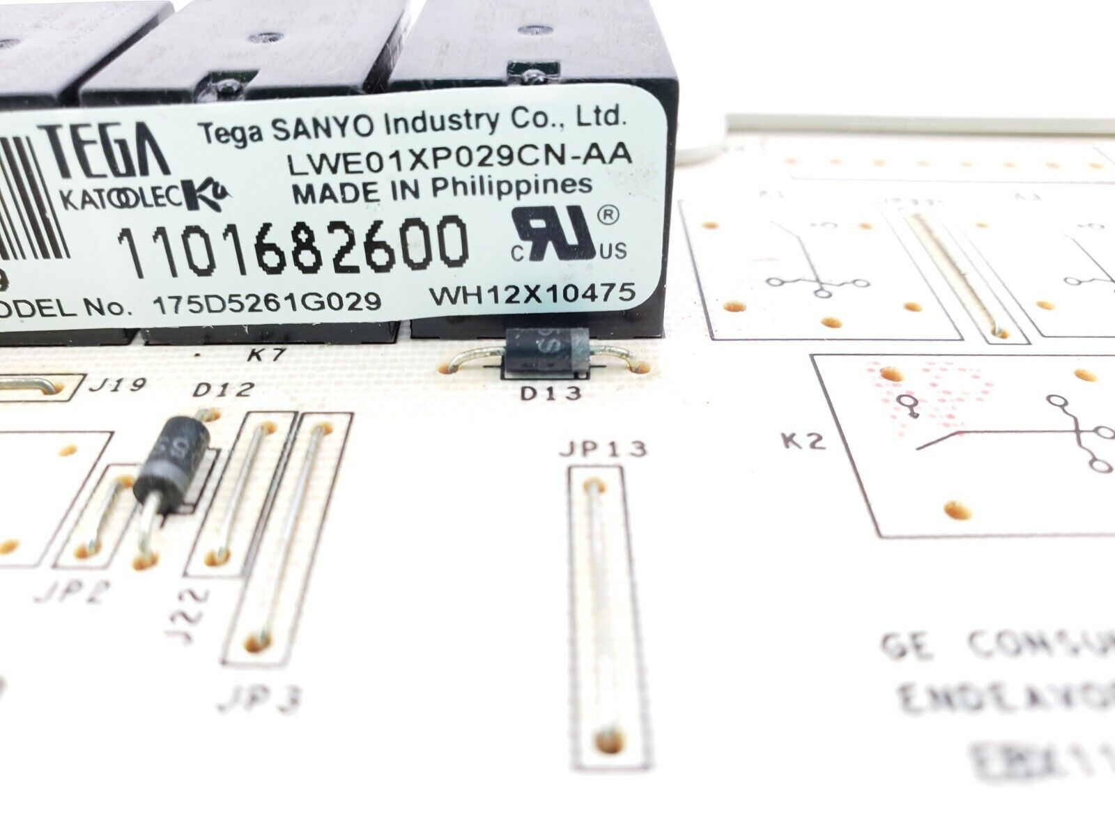 OEM GE Washer Main Control WH12X10475 Same Day Shipping & Lifetime Warranty.