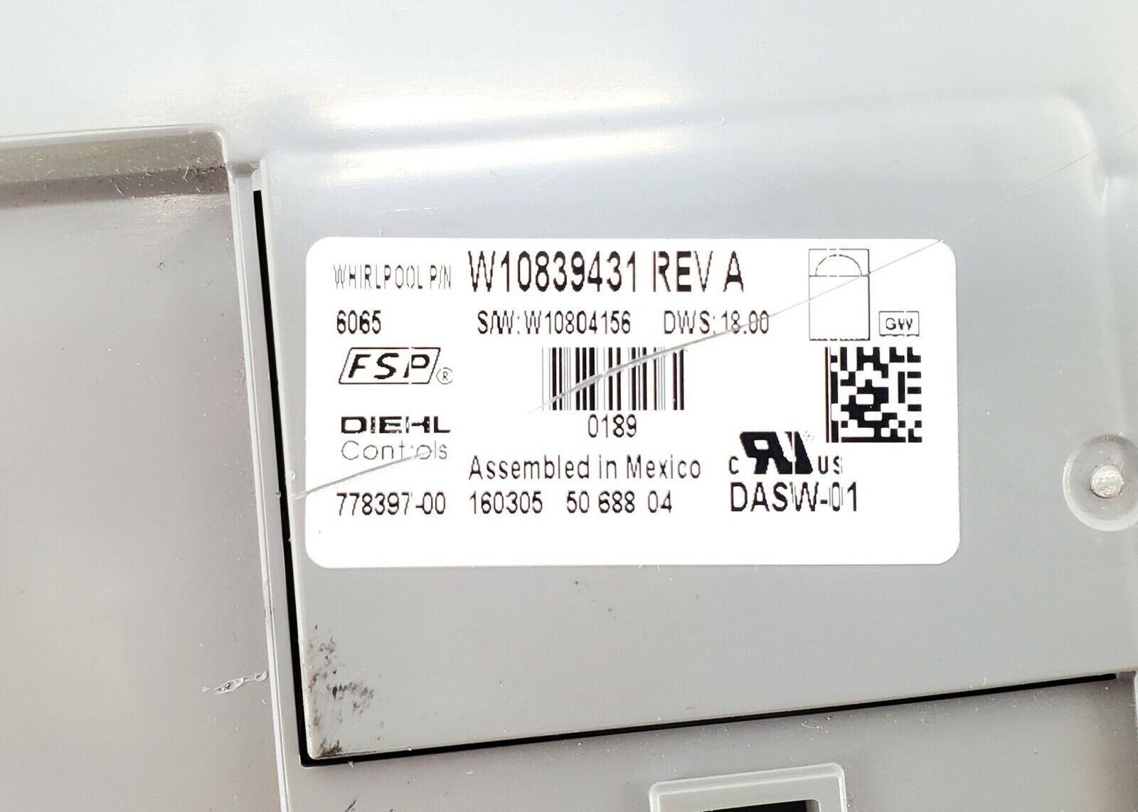 OEM  Whirlpool Control Board W10839431