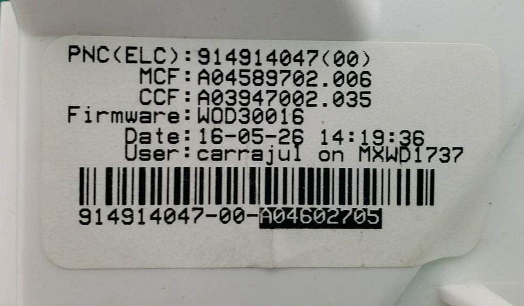 OEM  Electrolux Washer Control 5304505571