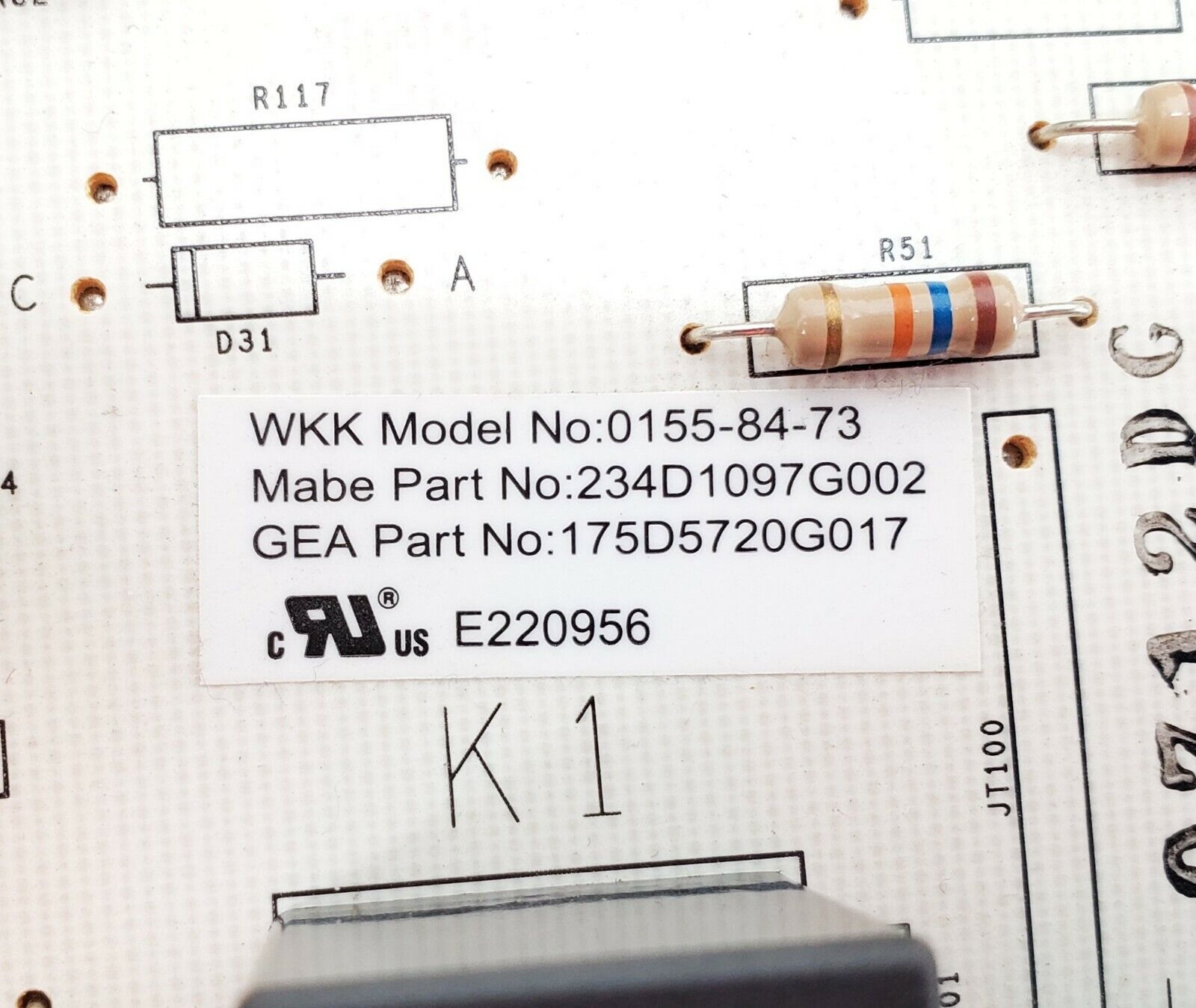 GE Dryer Control  175D5720G017 234D1097G002