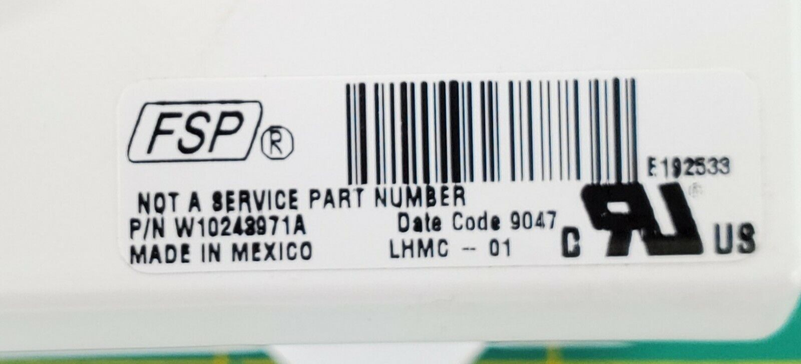 OEM  Whirlpool Washer Control Board W10248971