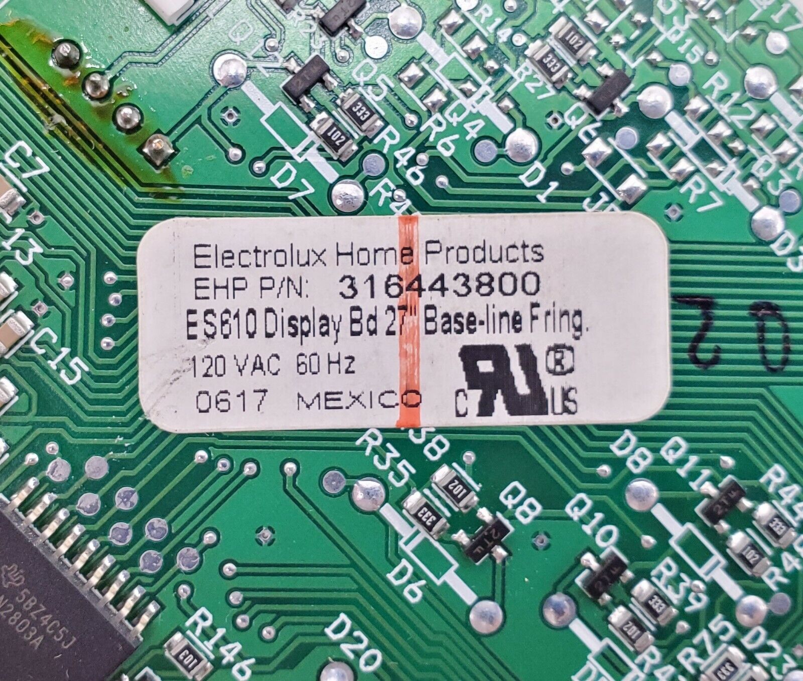 Frigidaire Range Control 316443800