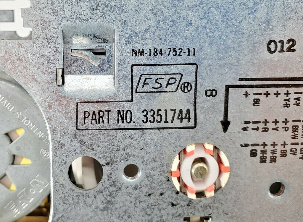 Whirlpool Washer Timer 3351744