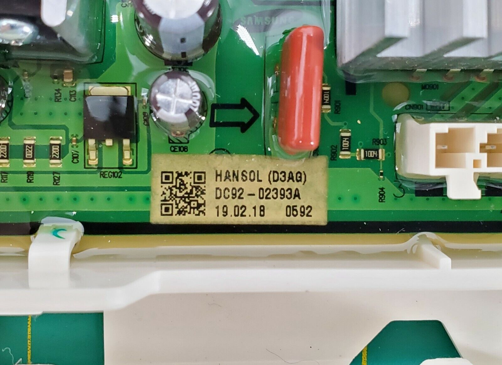 Samsung Washer Control Board DC92-02393A