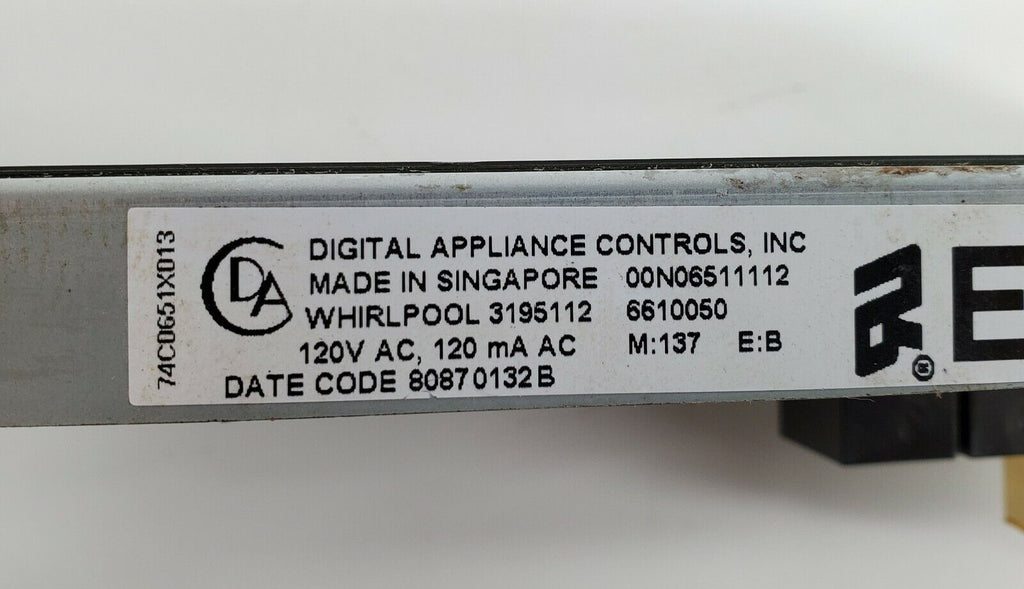 OEM  Whirlpool Range Control Board 3195112
