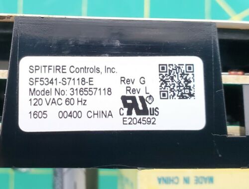 OEM  Kenmore Range Control 316557118