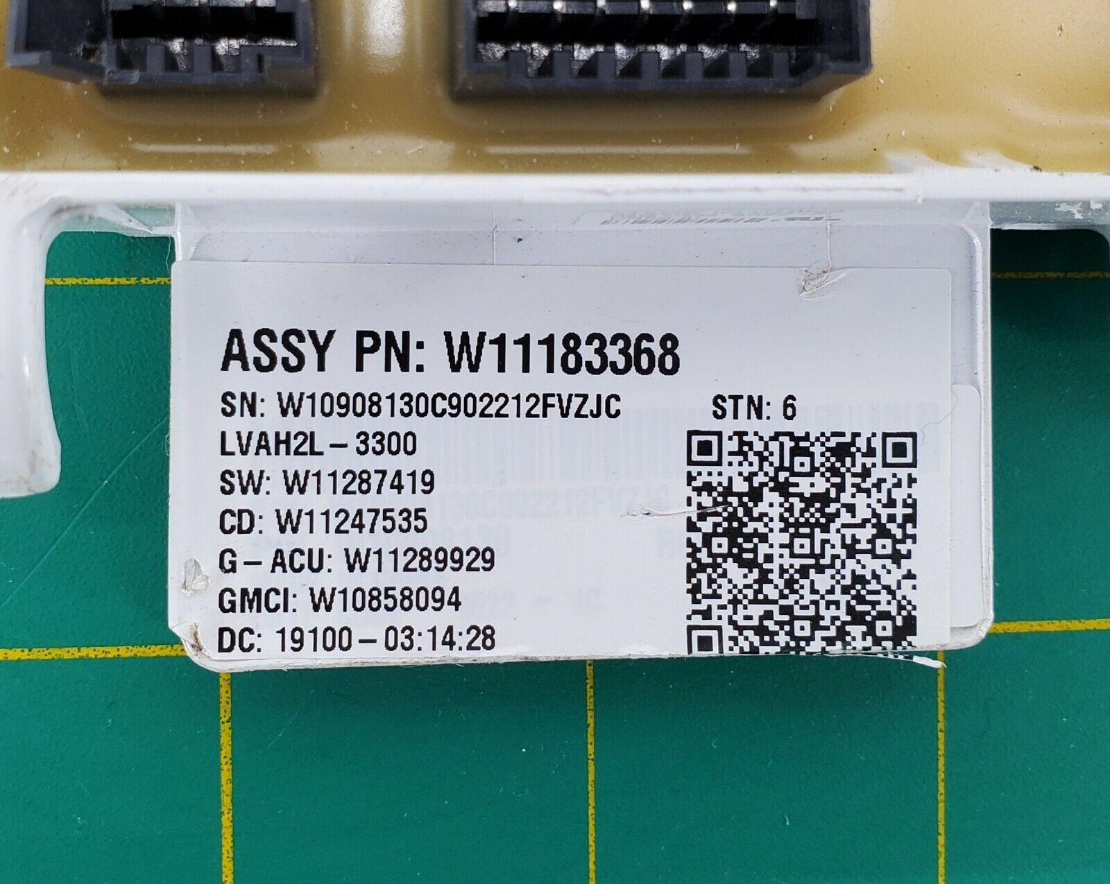 Whirlpool Washer Control Board W11183368