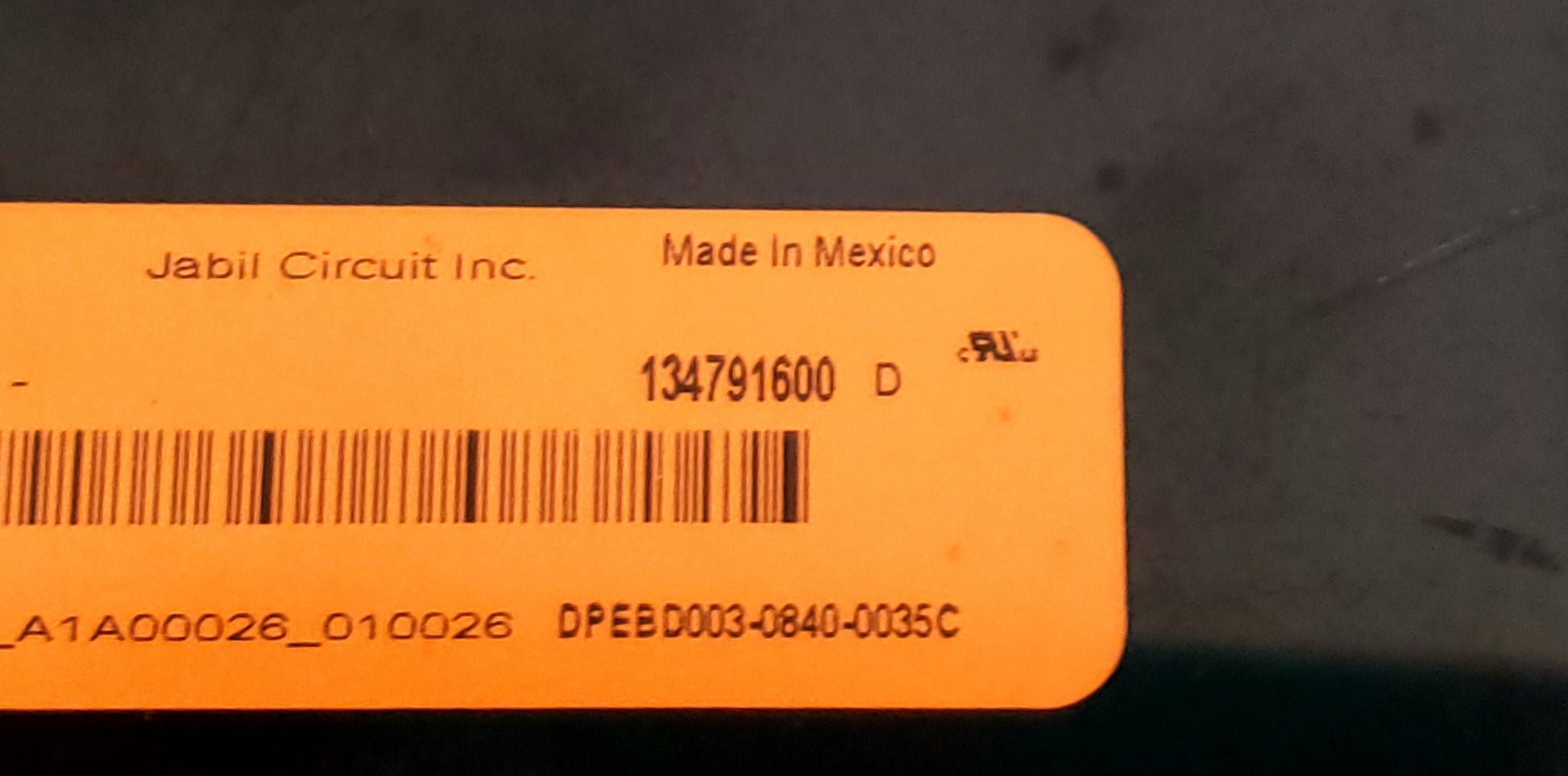 Electrolux Dryer Control Board 134791600