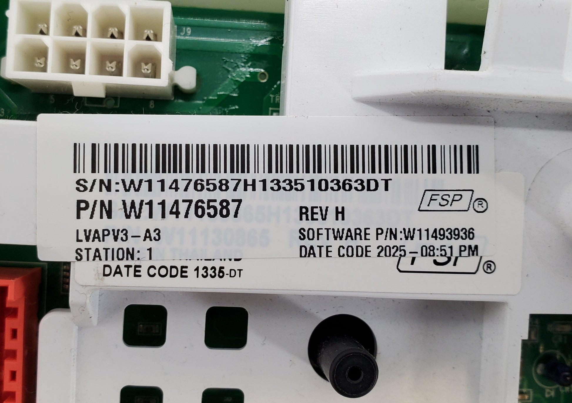 Whirlpool Control Board  W11476587