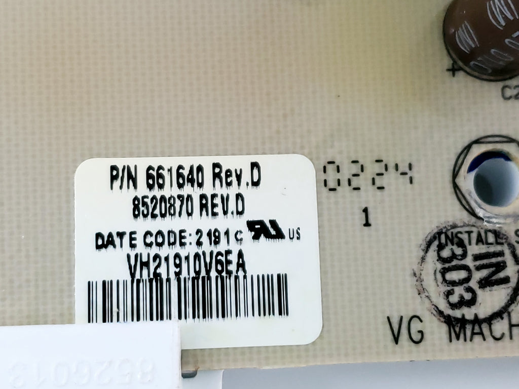 Whirlpool Washer Control Board 661640