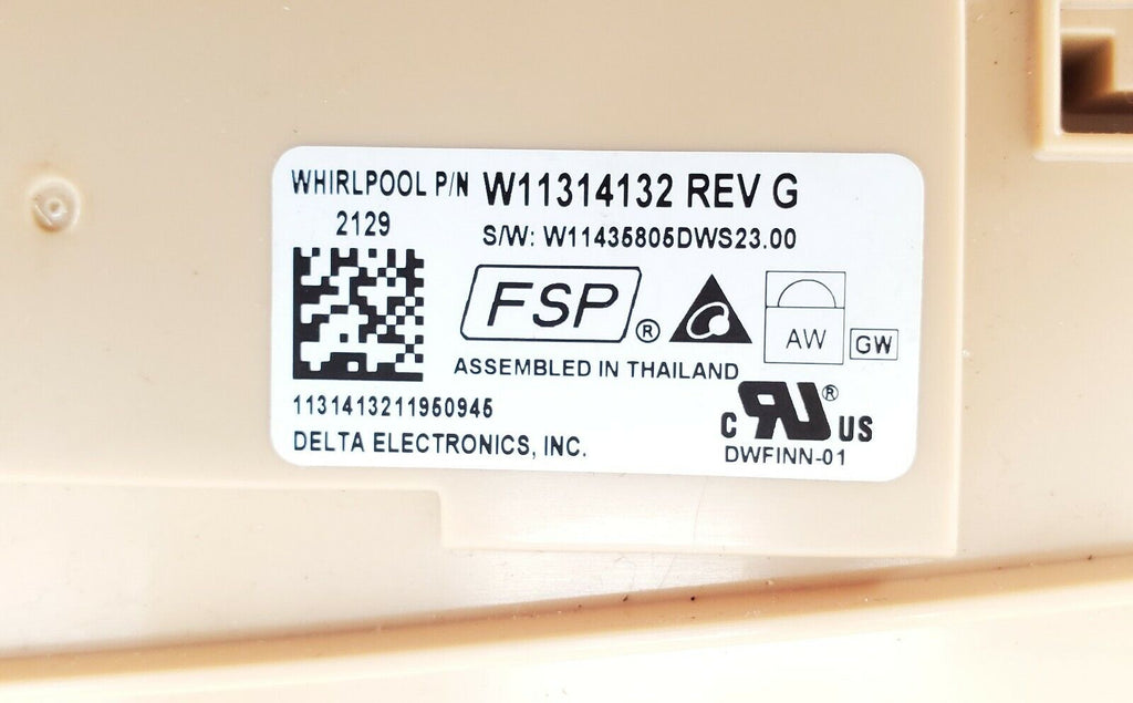 OEM Whirlpool Dishwasher Control W11314132 Same Day Ship & Lifetime Warranty