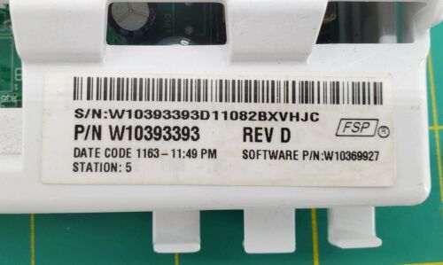 OEM Whirlpool Washer Control W10393393 Same Day Shipping & Lifetime Warranty