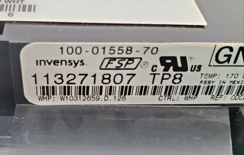 Whirlpool Range Control W10312659