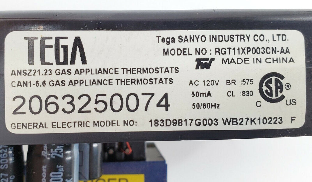 GE Range Control 183D9817G003