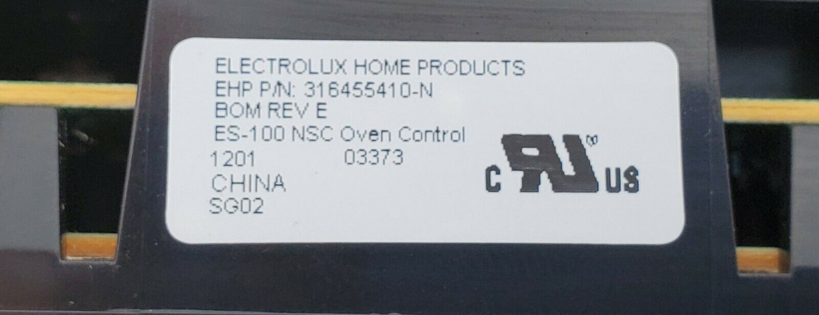 OEM  Frigidaire Range Control 316455410