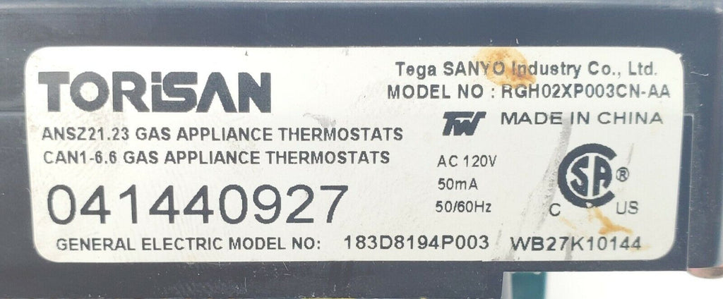 OEM  GE Rang Oven Control WB27K10144