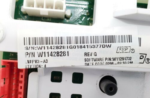 OEM Whirlpool Washer Control W11428281 Same Day Ship & Lifetime Warranty